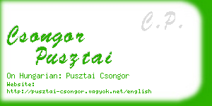 csongor pusztai business card